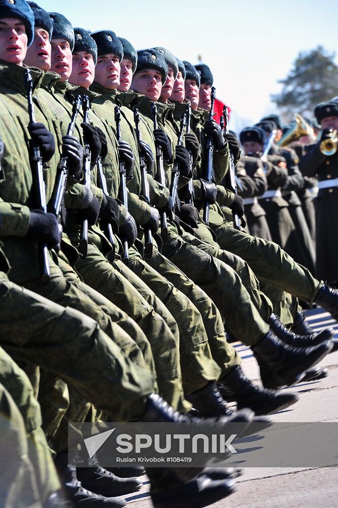 Rehearsal of Victory Day Parade in Alabino, Moscow Region