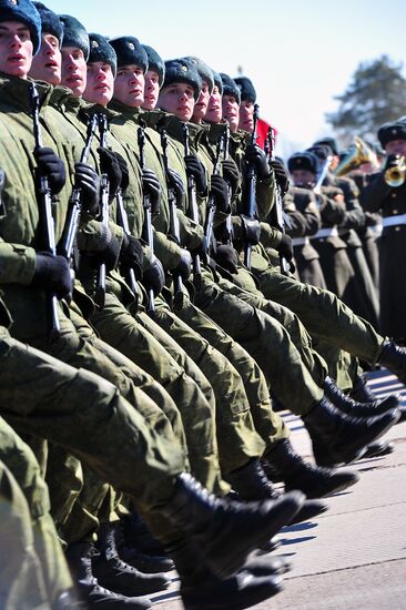 Rehearsal of Victory Day Parade in Alabino, Moscow Region