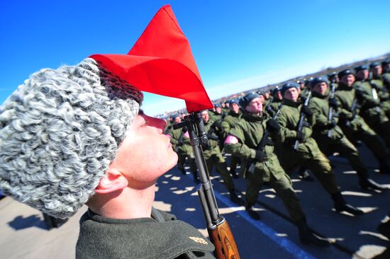 Rehearsal of Victory Day Parade in Alabino, Moscow Region