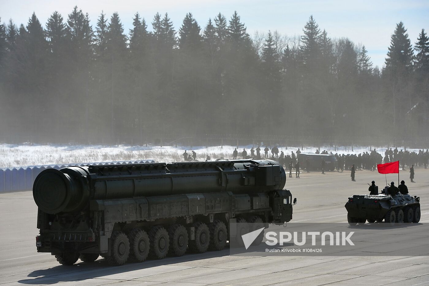 Rehearsal of Victory Day Parade in Alabino, Moscow Region