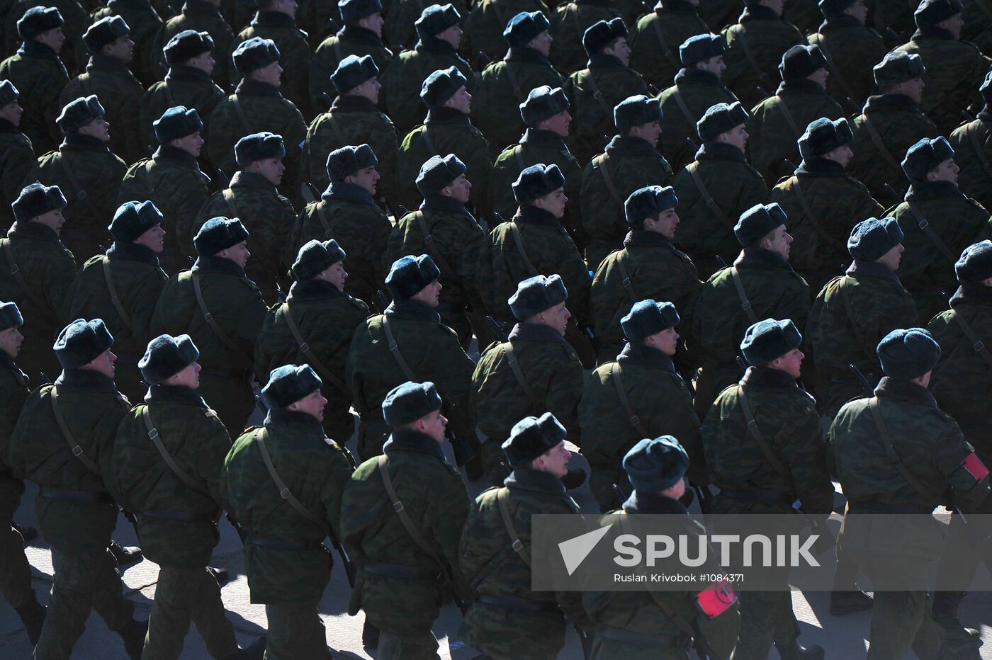 Victory Day parade rehearsal in Moscow suburb of Alabino
