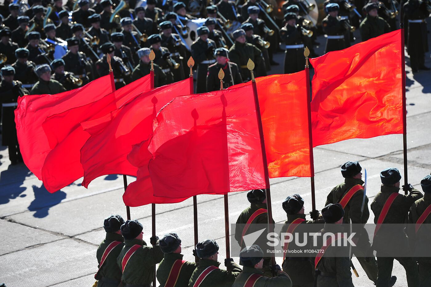Victory Day parade rehearsal in Moscow suburb of Alabino