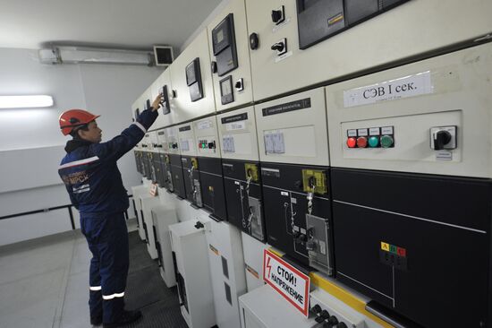 Electrical substation at Moscow City business center