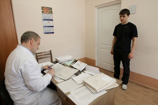 District military enlistment office in Novosibirsk