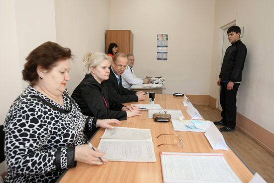 District military enlistment office in Novosibirsk
