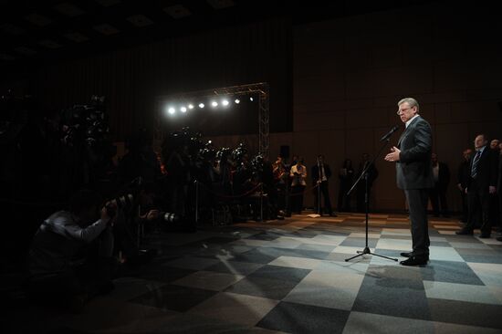 Alexei Kudrin gives news conference