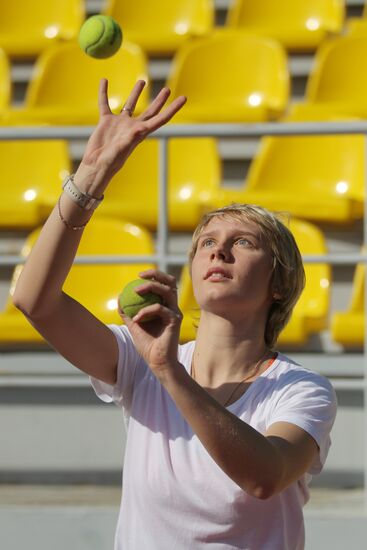 Russia's national fencing team trains at Yug Sport