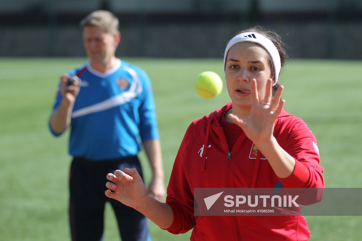 Russia's national fencing team trains at Yug Sport