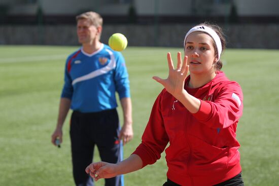 Russia's national fencing team trains at Yug Sport