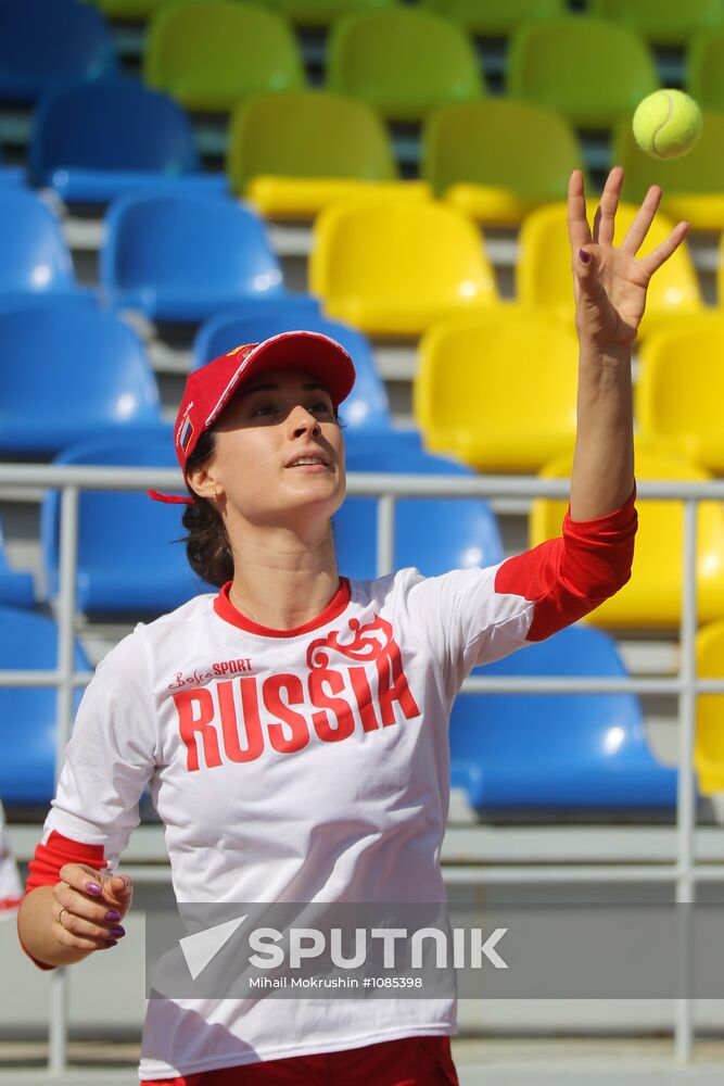 Russia's national fencing team trains at Yug Sport center