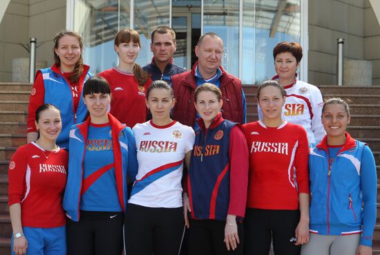 Russian national fencing team training at "SOUTH Sport" base