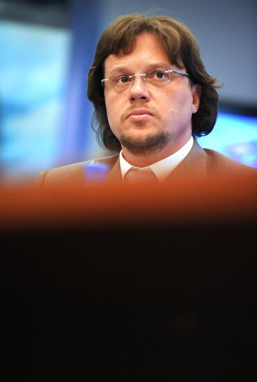 Press conference by head of "Potok8" company Sergei Polonsky
