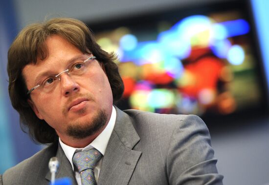 Press conference by head of "Potok8" company Sergei Polonsky