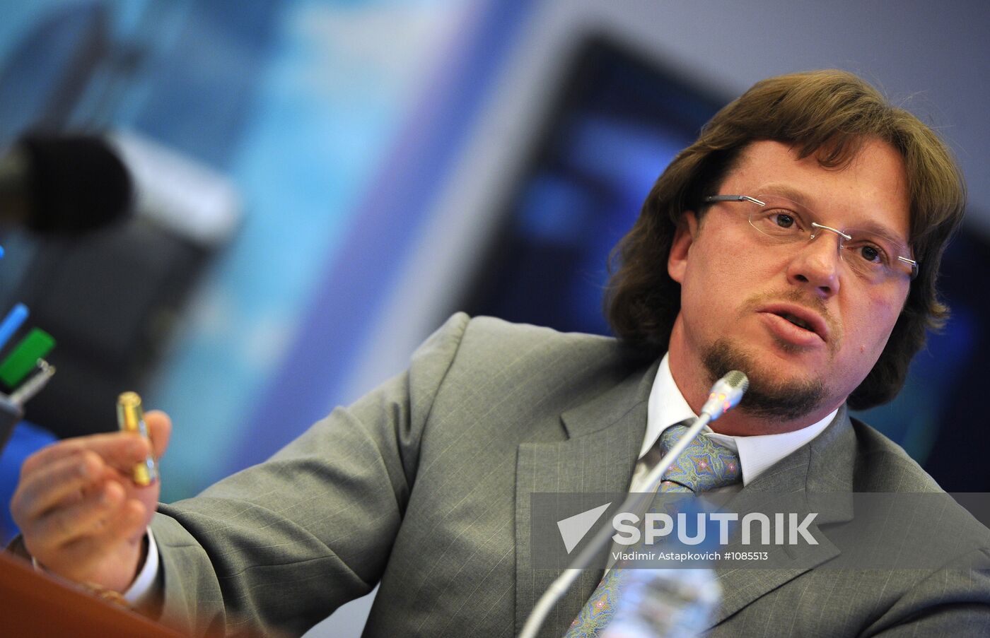 Press conference by head of "Potok8" company Sergei Polonsky