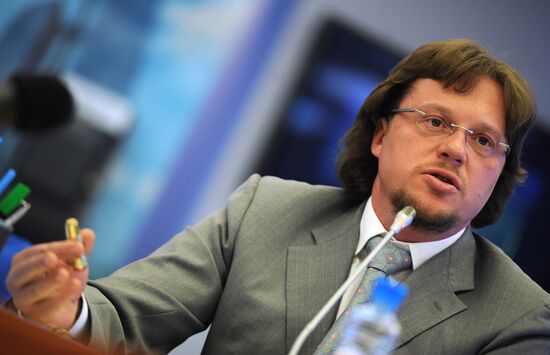 Press conference by head of "Potok8" company Sergei Polonsky
