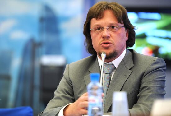 Press conference by head of "Potok8" company Sergei Polonsky