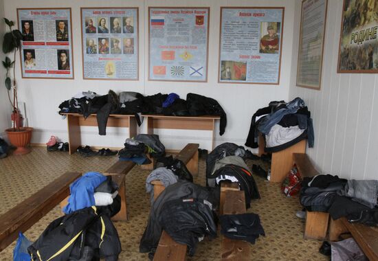 Military enlistment office in Tara, Omsk Region