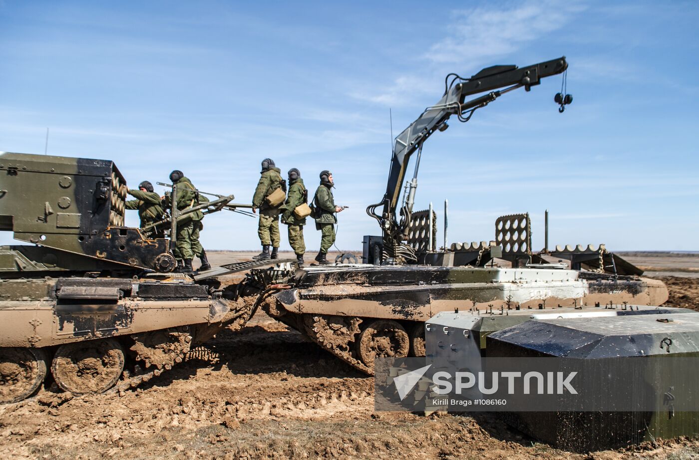 Military exercise in Volgograd Region
