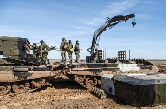 Military exercise in Volgograd Region