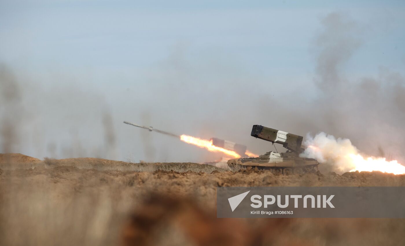 Military exercise in Volgograd Region