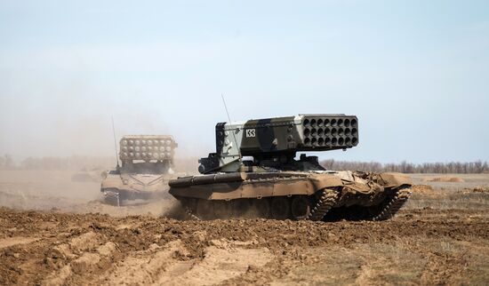 Military exercise in Volgograd Region