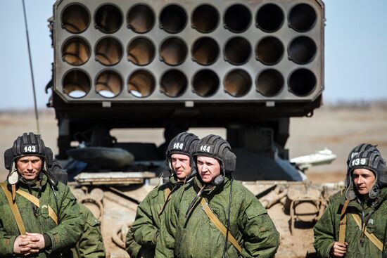 Military exercise in Volgograd Region