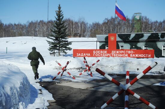 Combat duty 3PK S-400 "Triumph" in Moscow region