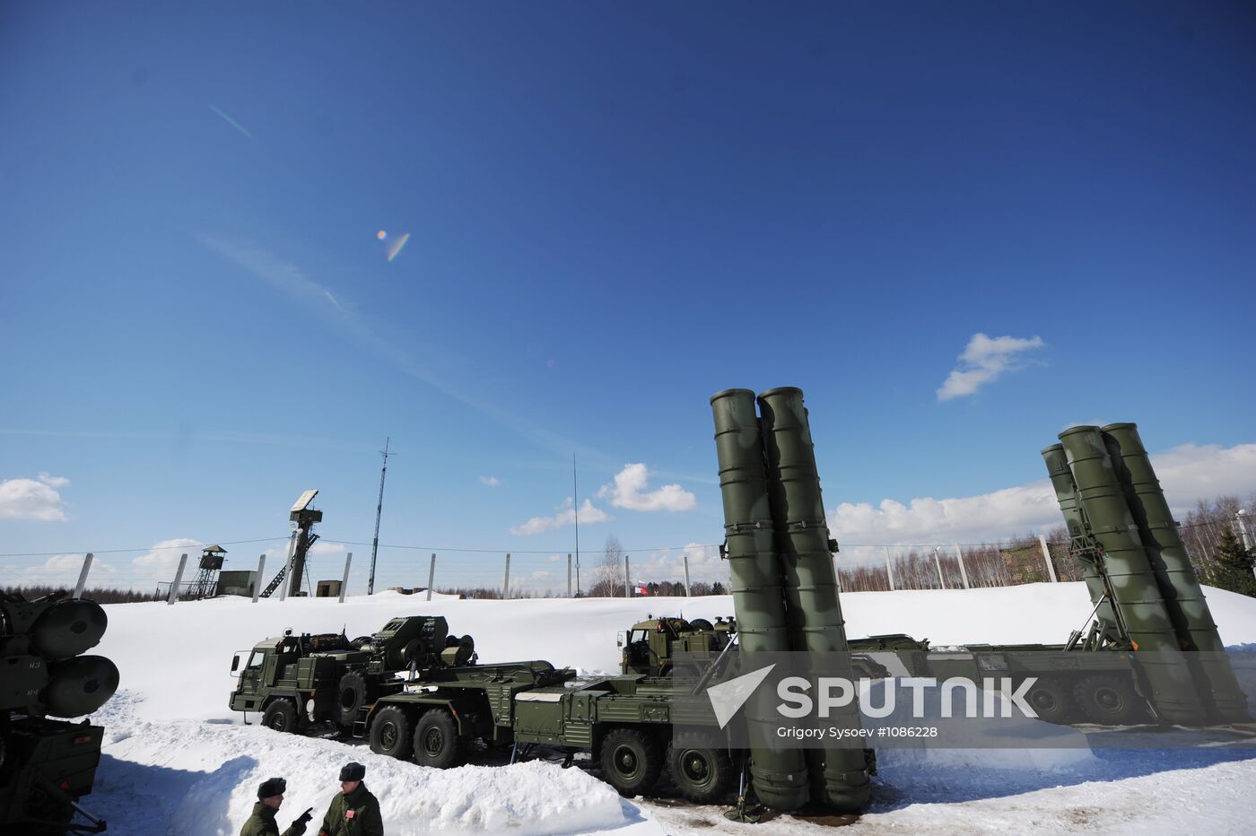 Combat duty 3PK S-400 "Triumph" in Moscow region