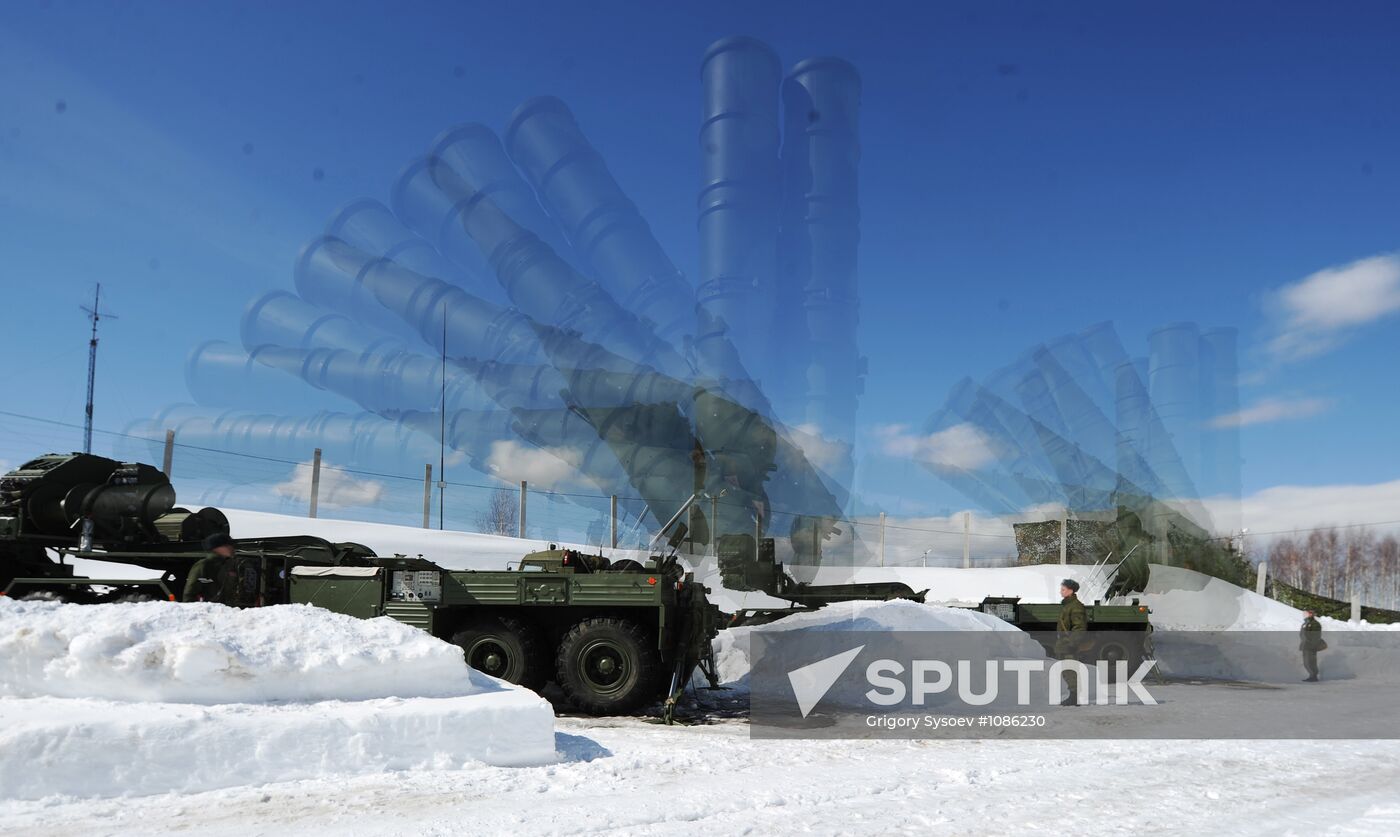 Combat duty 3PK S-400 "Triumph" in Moscow region