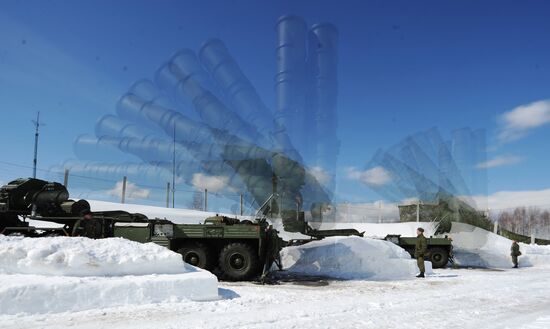Combat duty 3PK S-400 "Triumph" in Moscow region