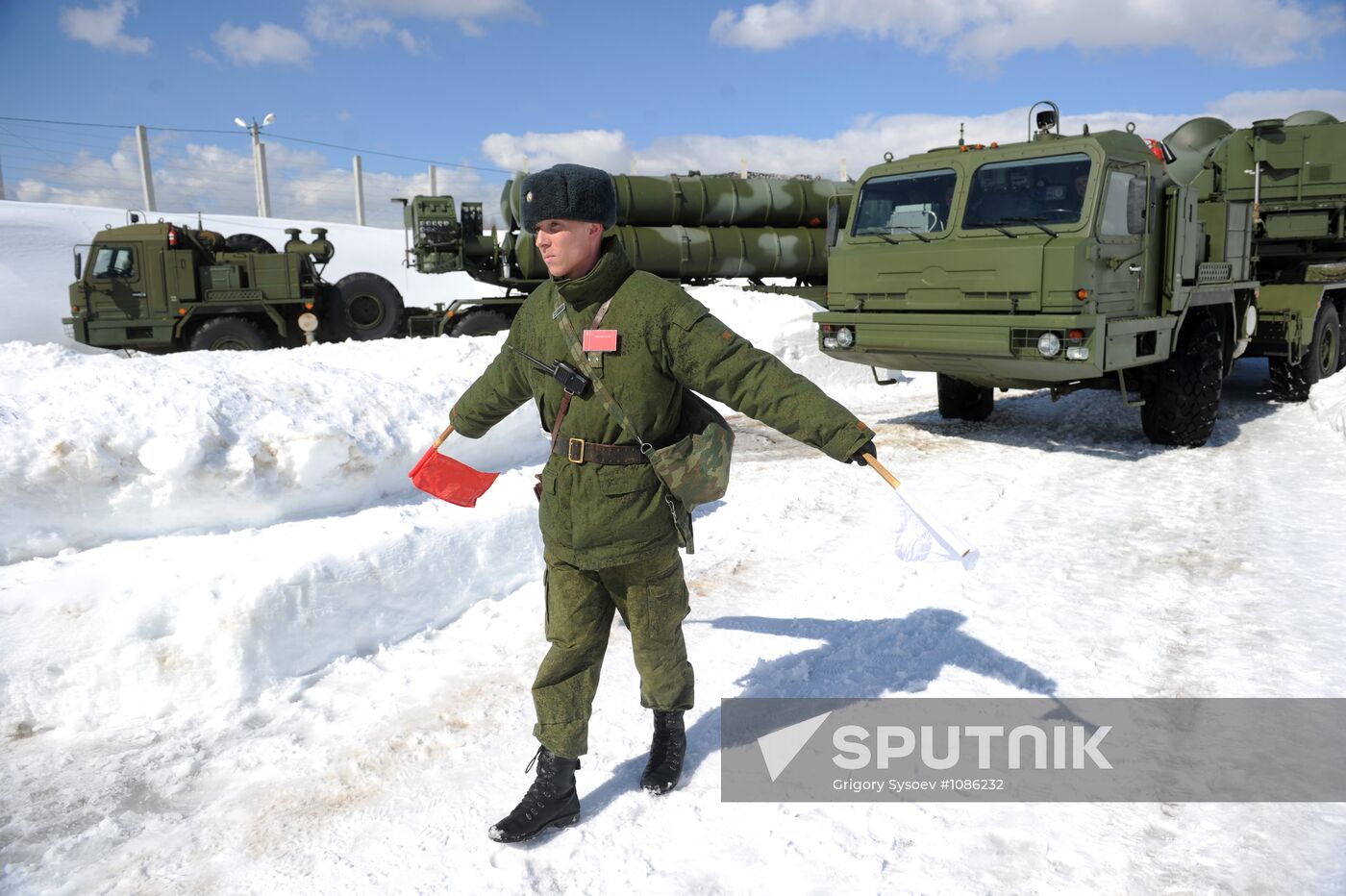 Combat duty 3PK S-400 "Triumph" in Moscow region