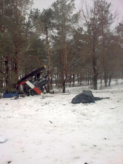 Bell-407 helicopter crash in Tatarstan