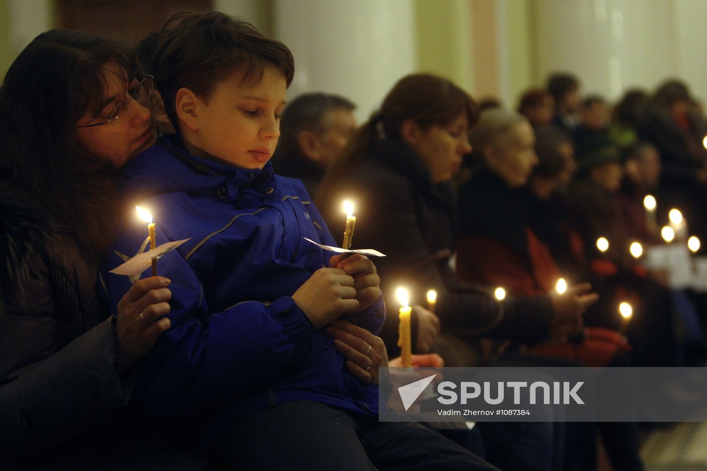 Catholic Easter celebration in St. Petersburg