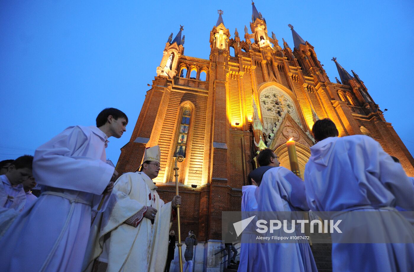 Roman Catholic Easter celebrated in Moscow