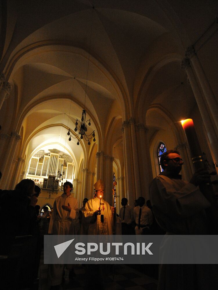 Roman Catholic Easter celebrated in Moscow