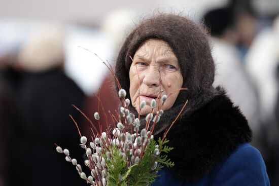 Palm Sunday celebrated in Russian regions