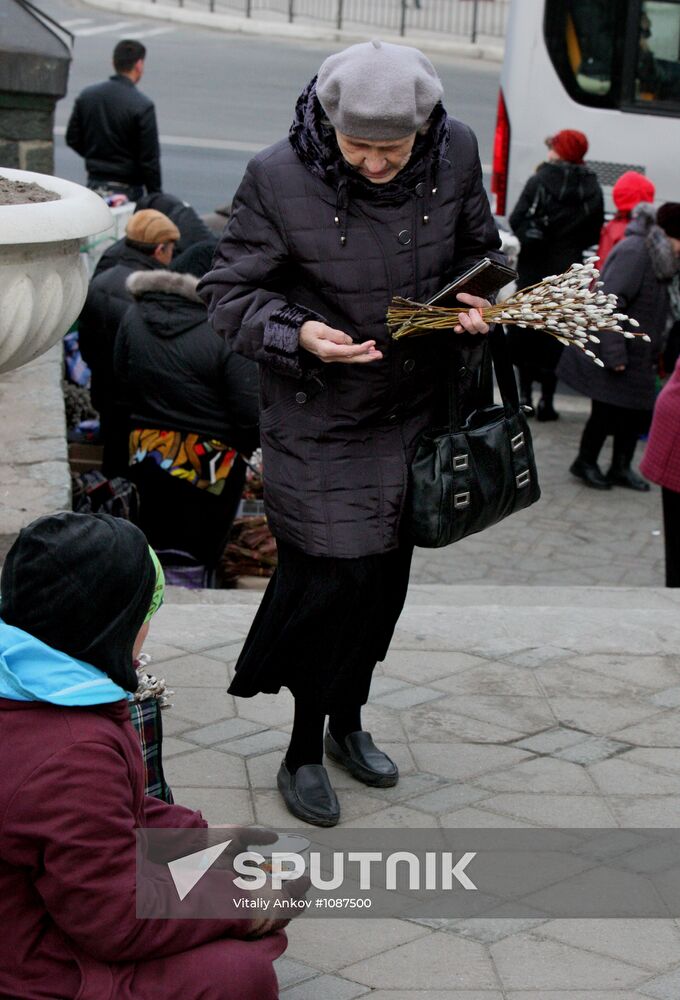 Palm Sunday celebrated in Russian regions