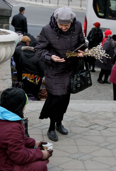 Palm Sunday celebrated in Russian regions