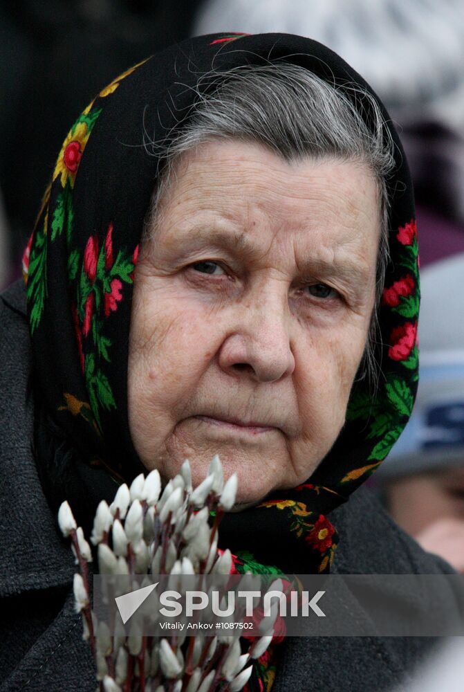 Palm Sunday celebrated in Russian regions