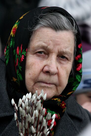 Palm Sunday celebrated in Russian regions