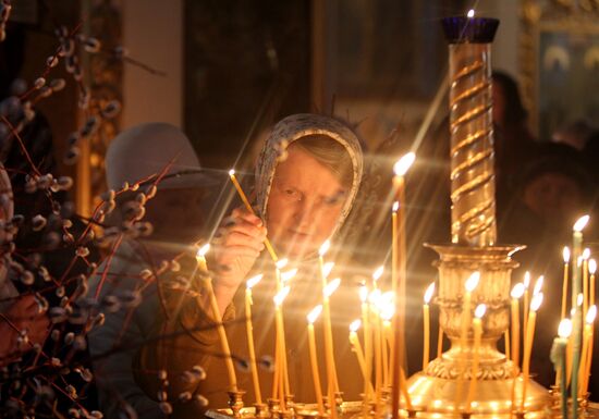 Palm Sunday celebrated in Russian regions