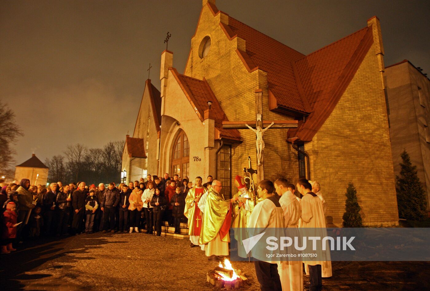 Roman Catholic Easter celebrated in Russian regions