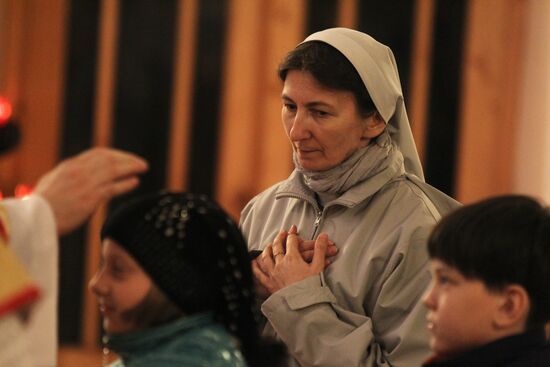 Roman Catholic Easter celebrated in Veliky Novgorod