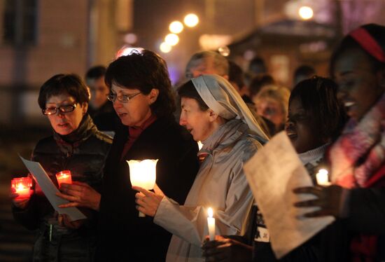 Roman Catholic Easter celebrated in Veliky Novgorod