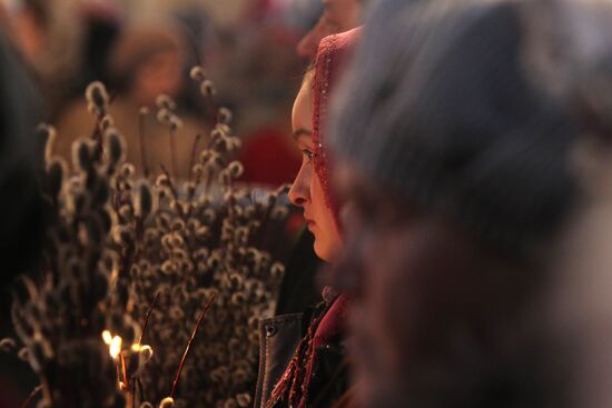 Palm Sunday celebrated in Russian regions