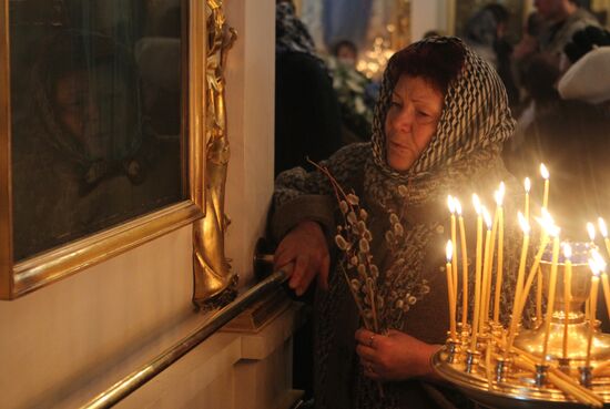 Palm Sunday celebrated in Russian regions