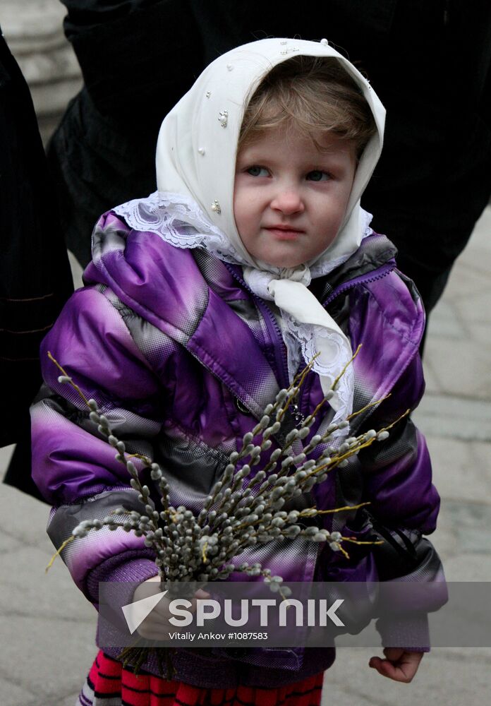 Palm Sunday celebrated in Russian regions