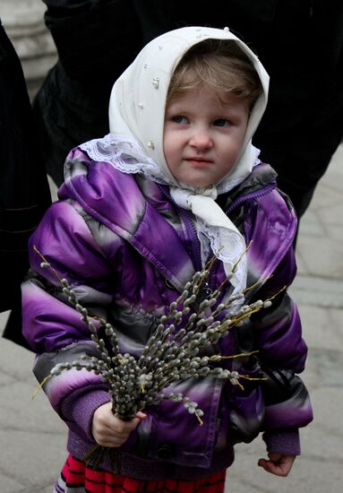 Palm Sunday celebrated in Russian regions