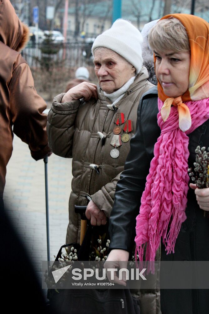 Palm Sunday celebrated in Russian regions