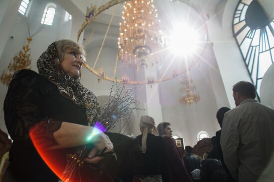 Palm Sunday celebrated in Russian regions